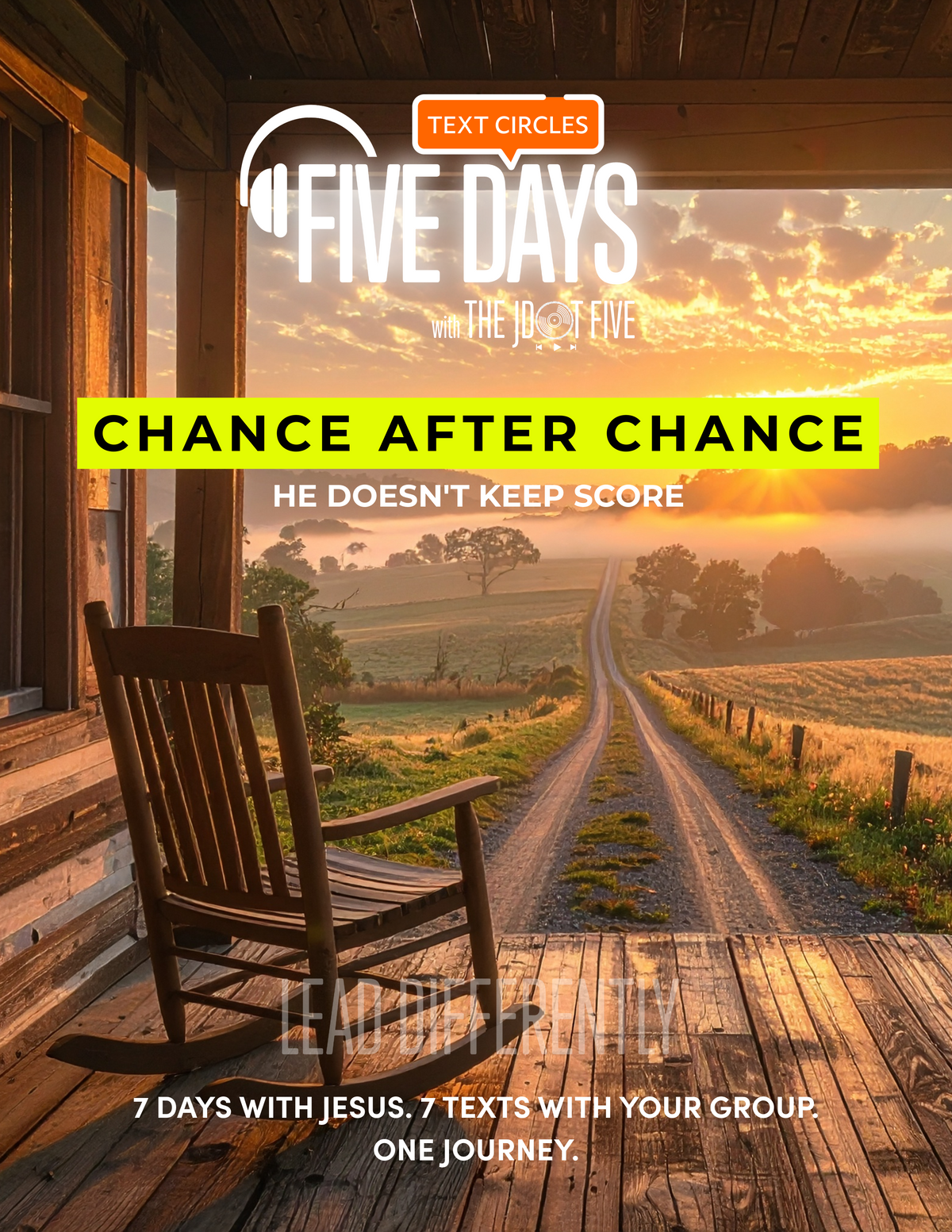 The JDOT Five Text Circle - CHANCE ATFER CHANCE
