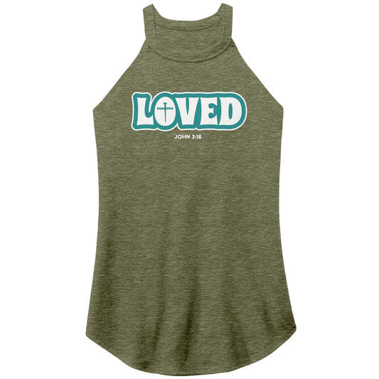 Loved (John 3:16) Women's Rocker Tank