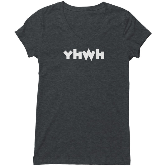 YHWH Women's V-Neck Tee