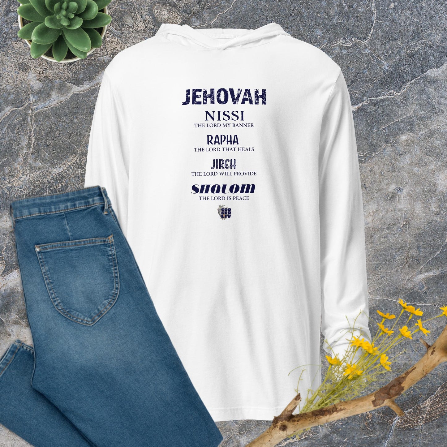 The Names of God Hooded Long-Sleeve Tee