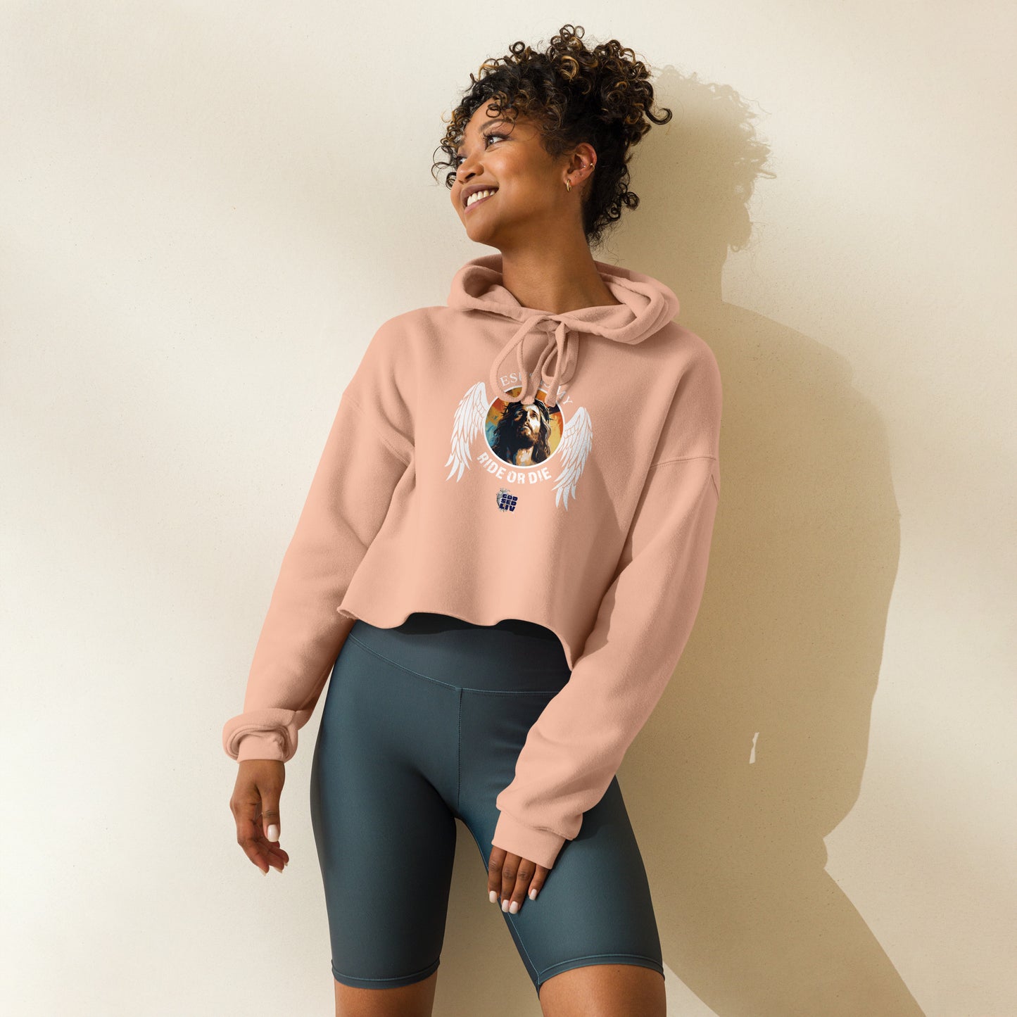Jesus Is My Ride or Die Crop Hoodie