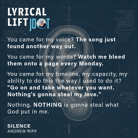 NEW LYRICAL LIFT: "SILENCE" BY ANDREW RIPP - When the Thing Trying to Quiet You Has No Idea Who It's Dealing With