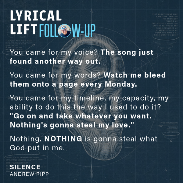 SILENCE — FOLLOW-UP POST: You Came for the Wrong Thing
