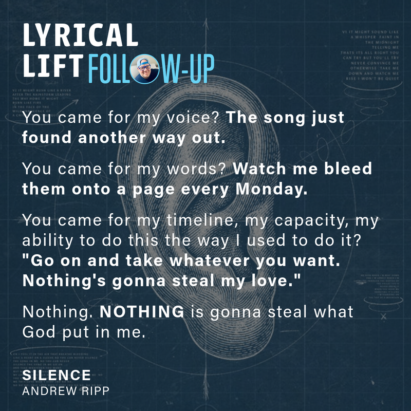 SILENCE — FOLLOW-UP POST: You Came for the Wrong Thing