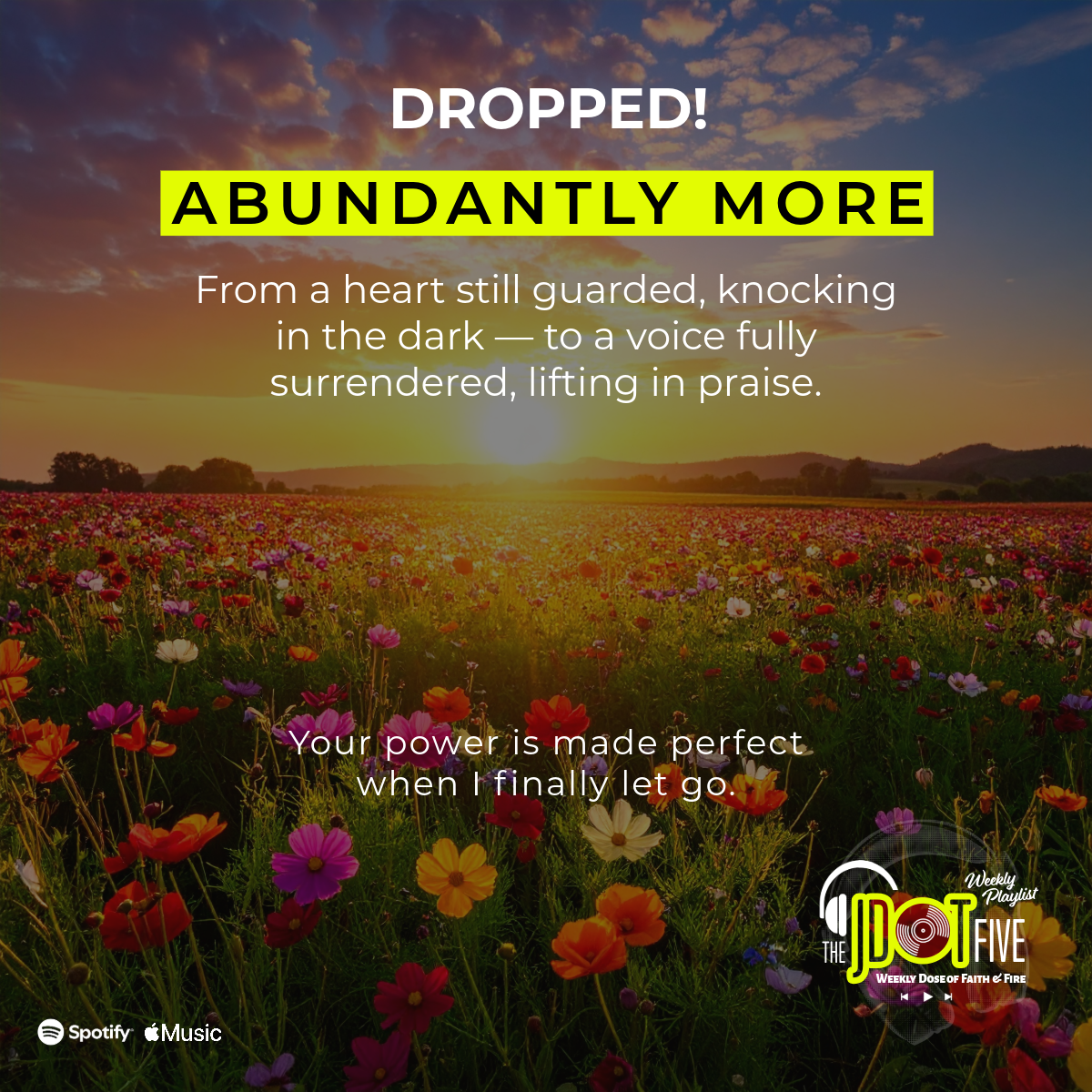 ABUNDANTLY MORE — homepage teaser