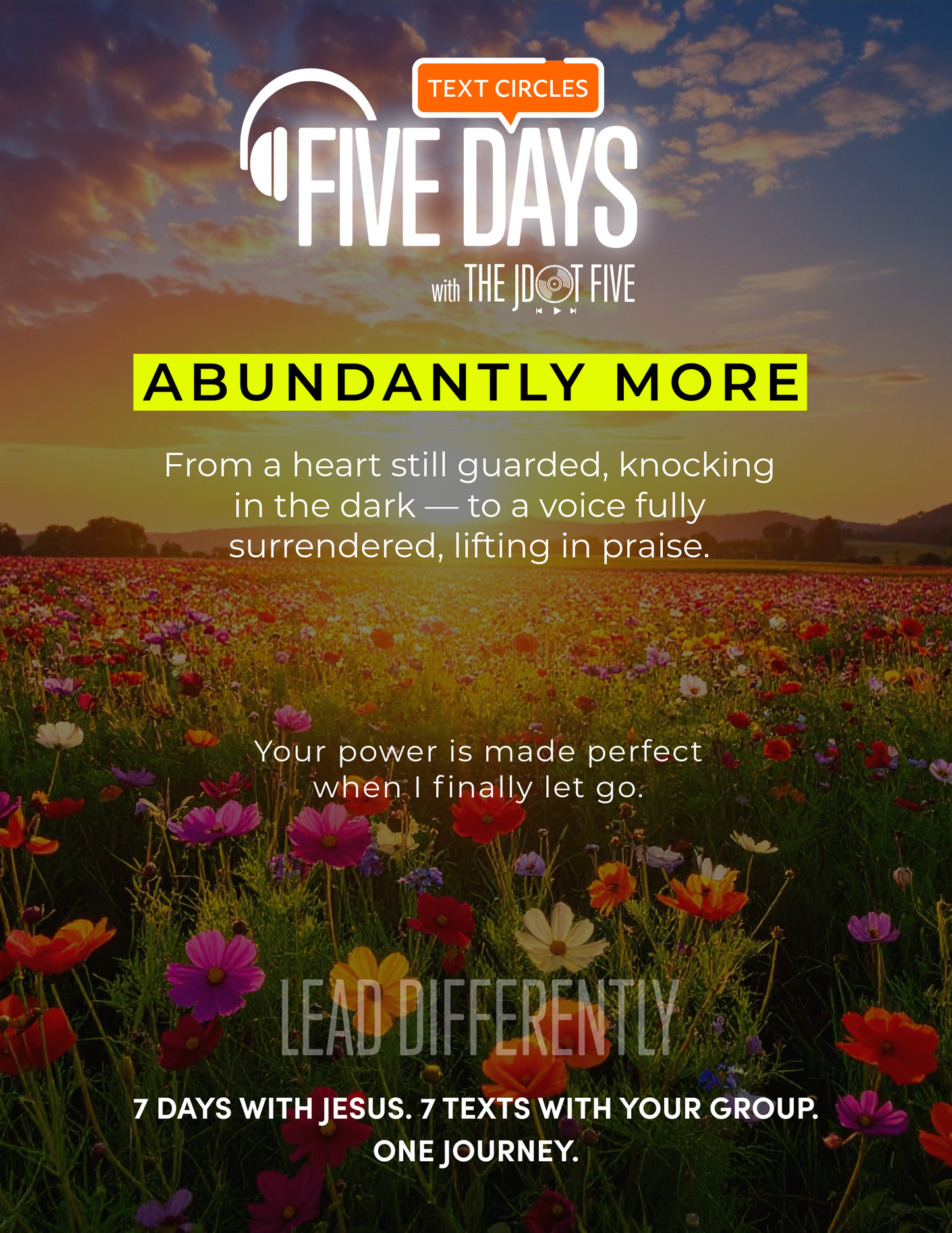 The JDOT Five - Abundantly More: Text Circle Guide