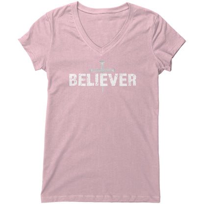 Believer Women's V-Neck Tee