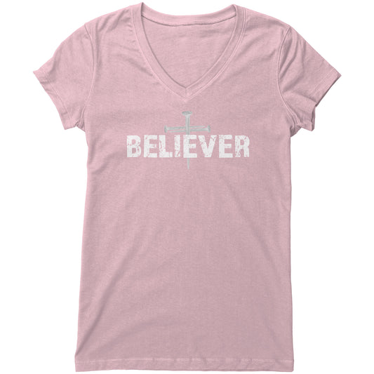 Believer Women's V-Neck Tee