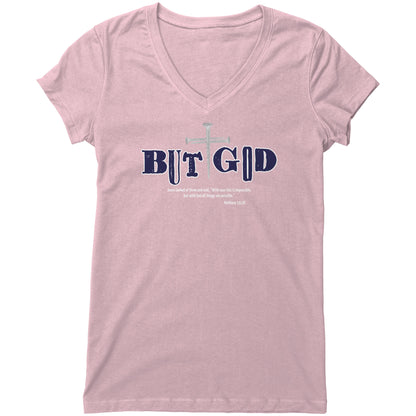 But God Women's V-Neck Tee