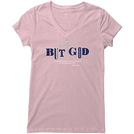 But God Women's V-Neck Tee