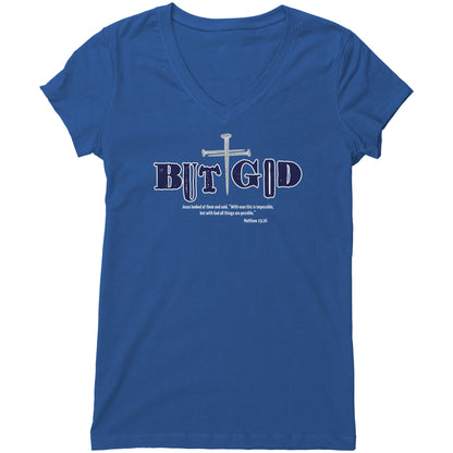But God Women's V-Neck Tee