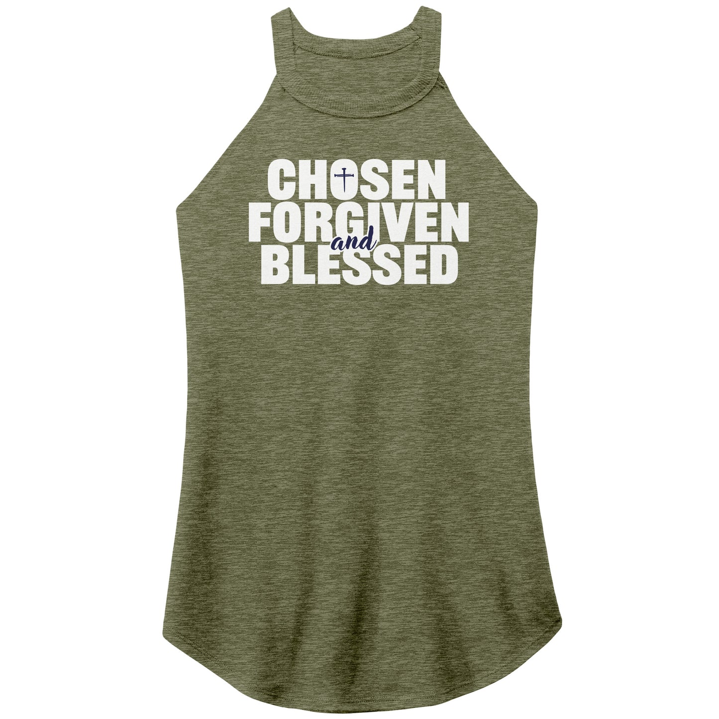Chosen, Forgiven & Blessed Women's Rocker Tank