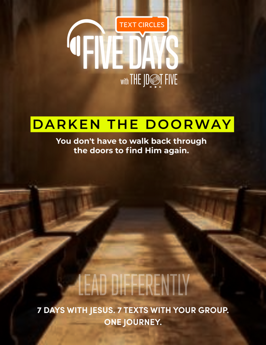 DARKEN THE DOORWAY - Text Circle