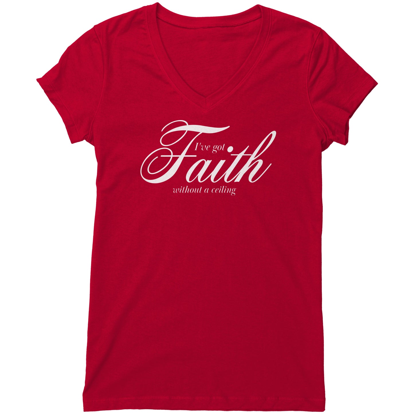 Faith Without A Ceiling Women's V-Neck Tee