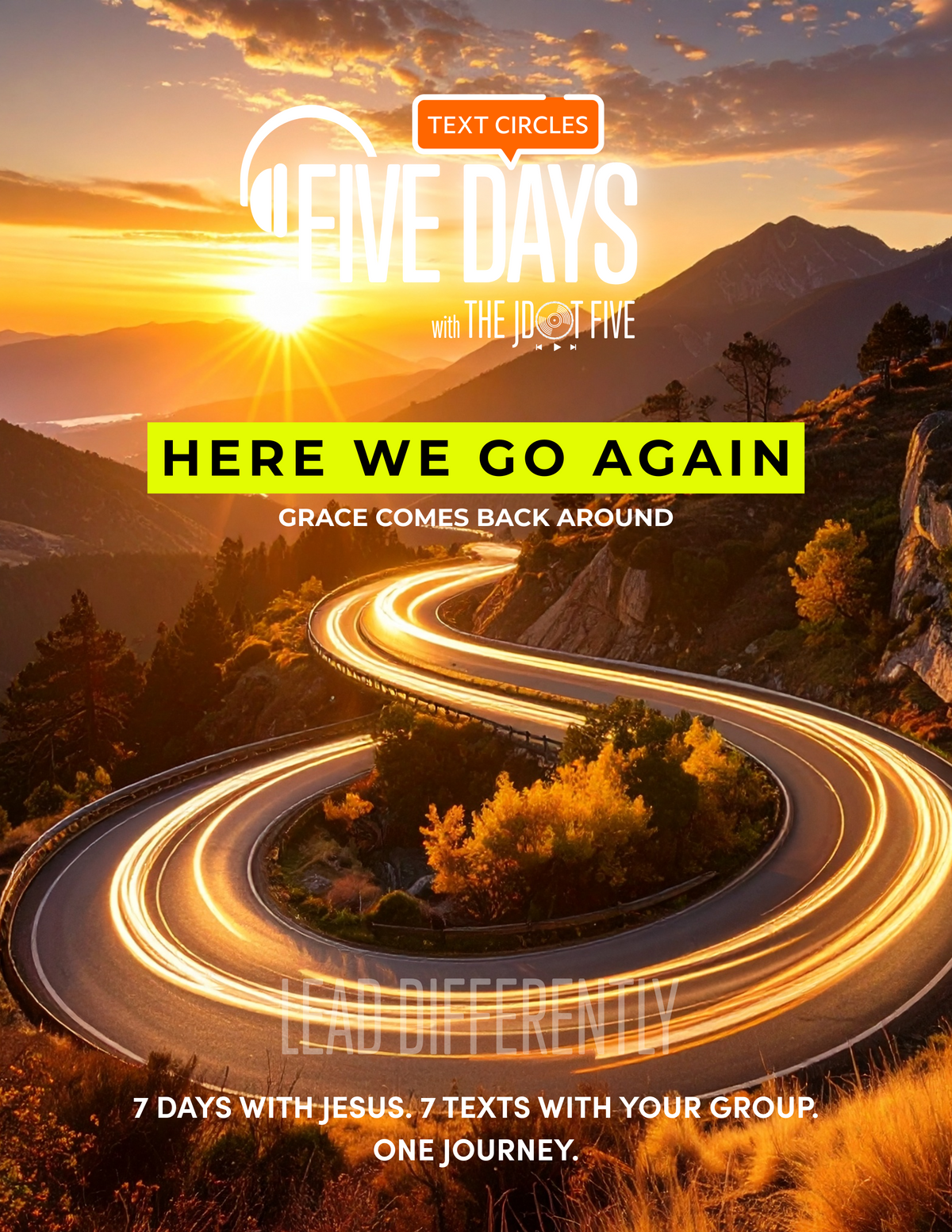 The JDOT Five Text Circle - HERE WE GO AGAIN