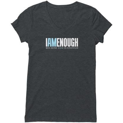 I Am Enough Women's V-Neck Tee