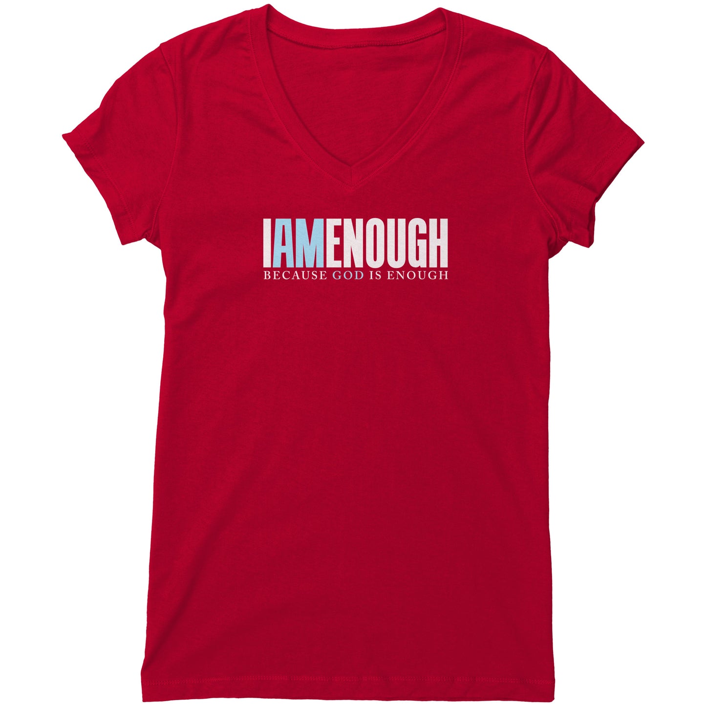 I Am Enough Women's V-Neck Tee
