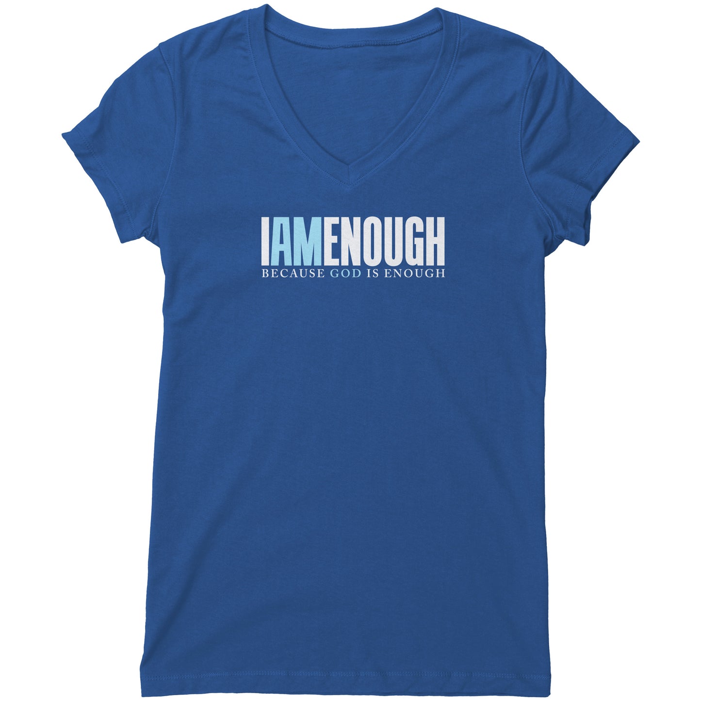 I Am Enough Women's V-Neck Tee