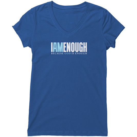 I Am Enough Women's V-Neck Tee