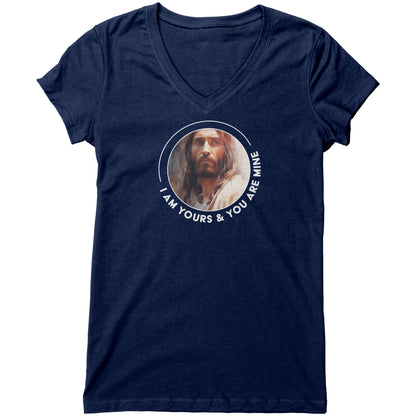 I Am Yours & You Are Mine Women's V-Neck Tee