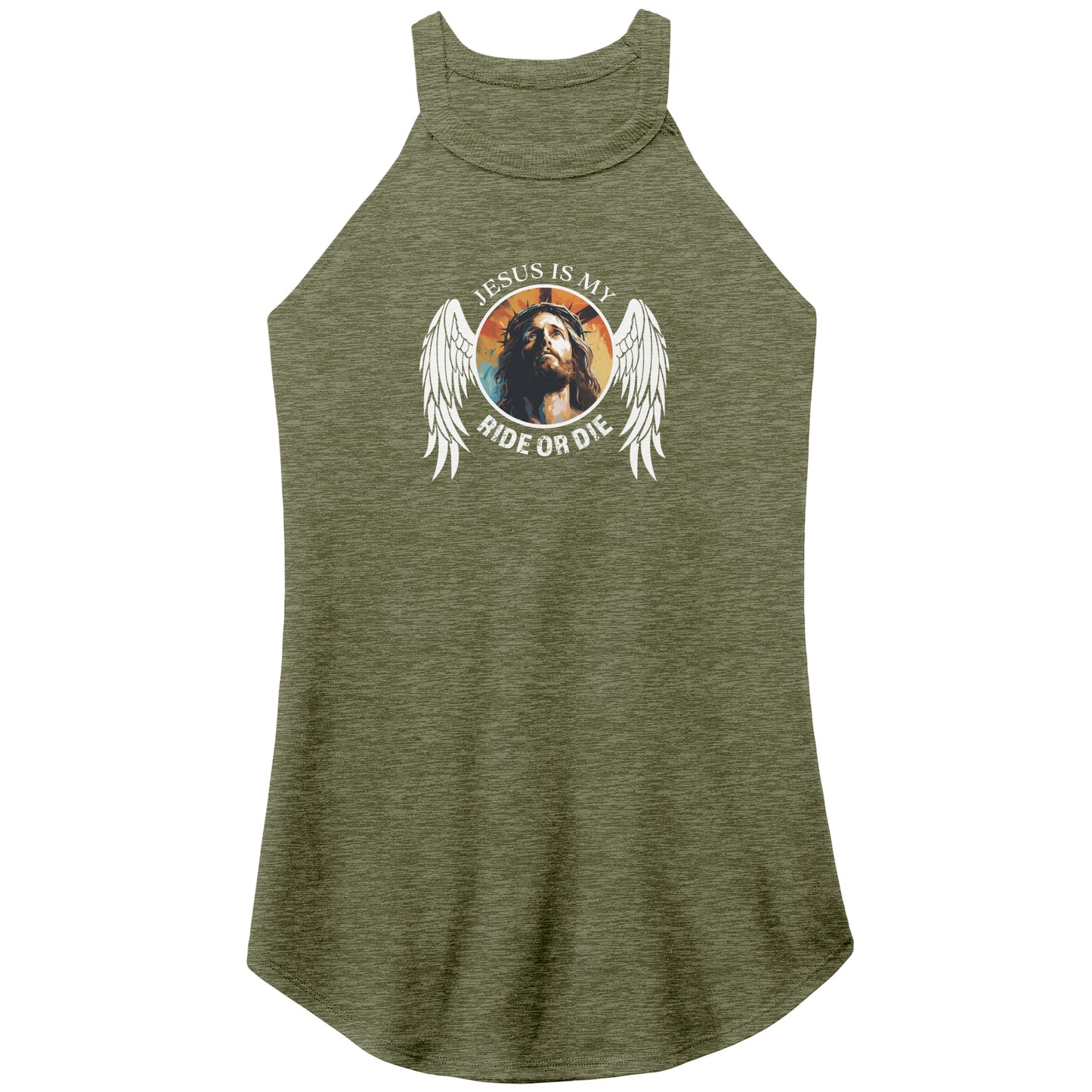 Jesus is My Ride or Die Women's Rocker Tank