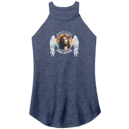 Jesus is My Ride or Die Women's Rocker Tank