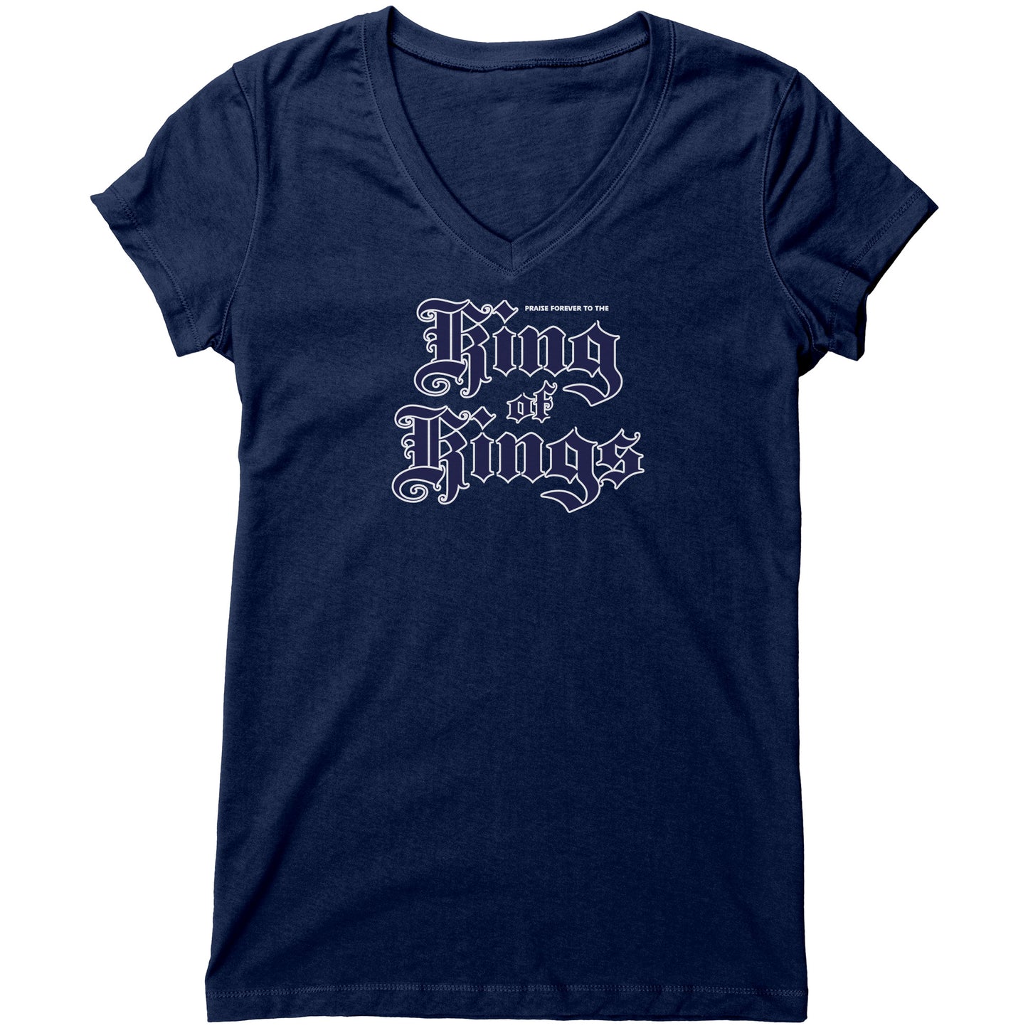 King Of Kings Women's V-Neck Tee