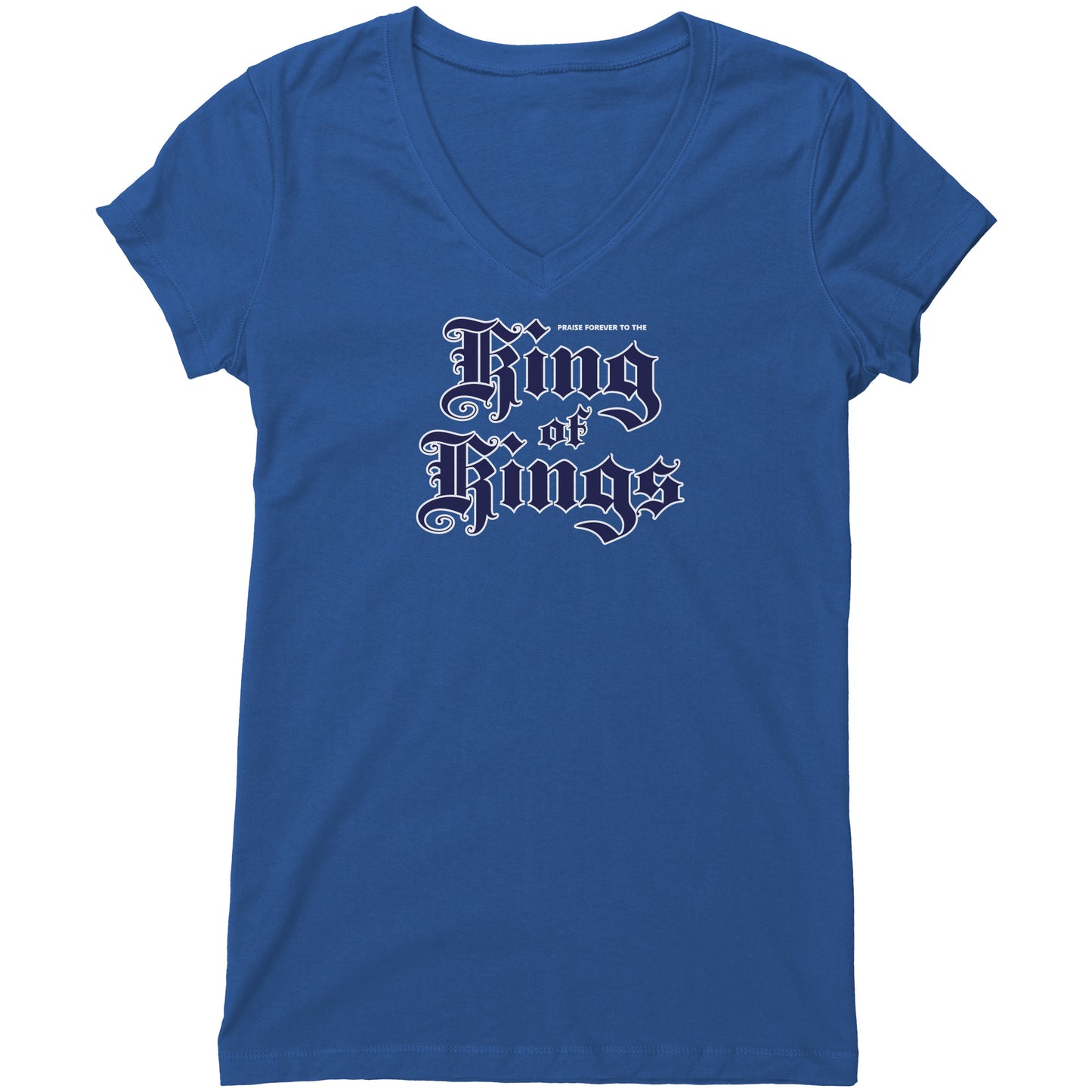 King Of Kings Women's V-Neck Tee