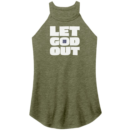 Let God Out Women's Rocker Tank