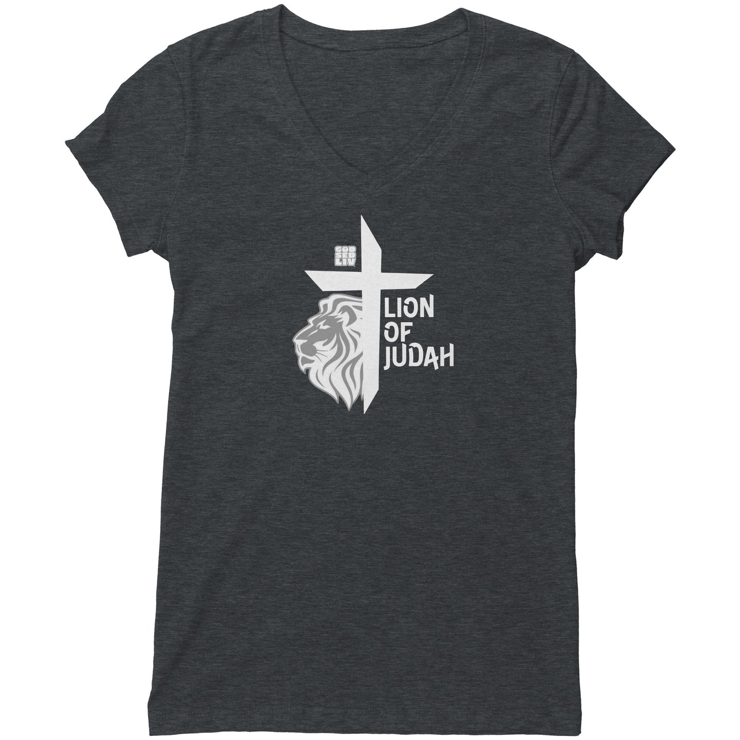 Lion of Judah Women's V-Neck Tee