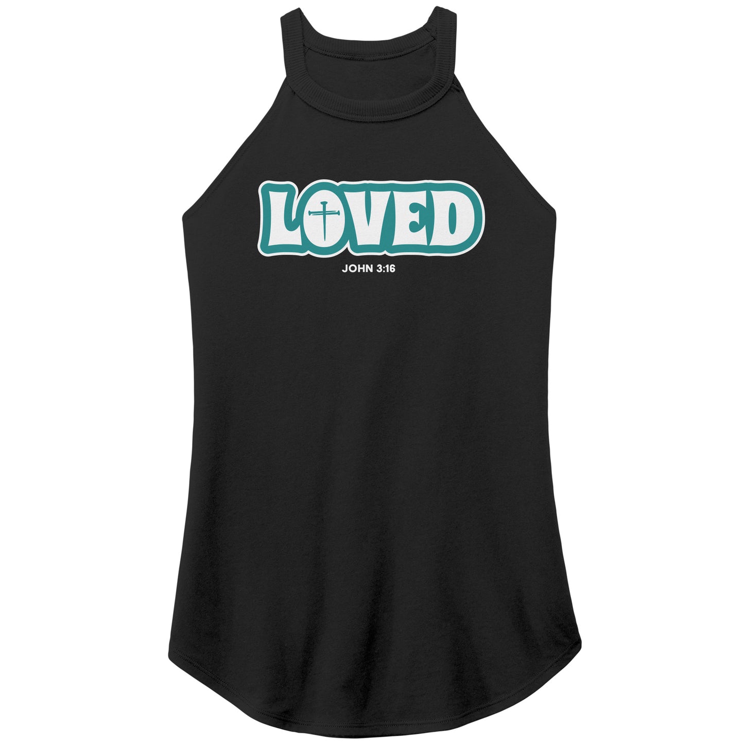 Loved (John 3:16) Women's Rocker Tank
