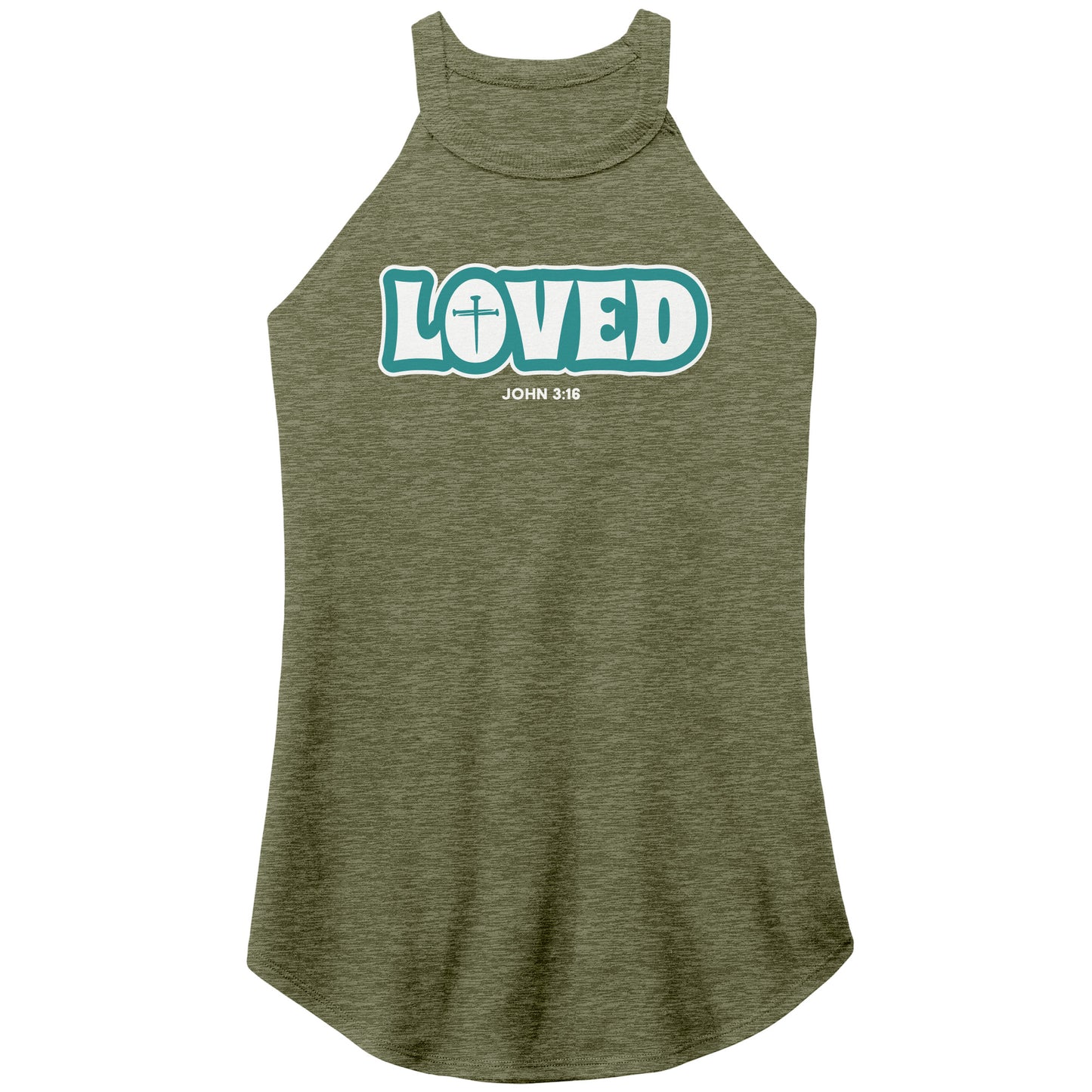 Loved (John 3:16) Women's Rocker Tank