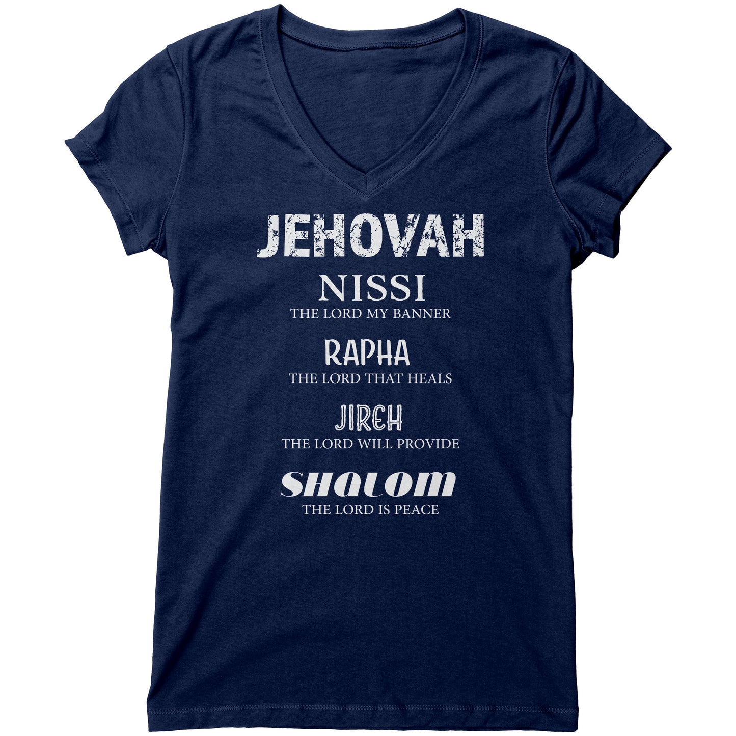 The Names of God Women's V-Neck Tee