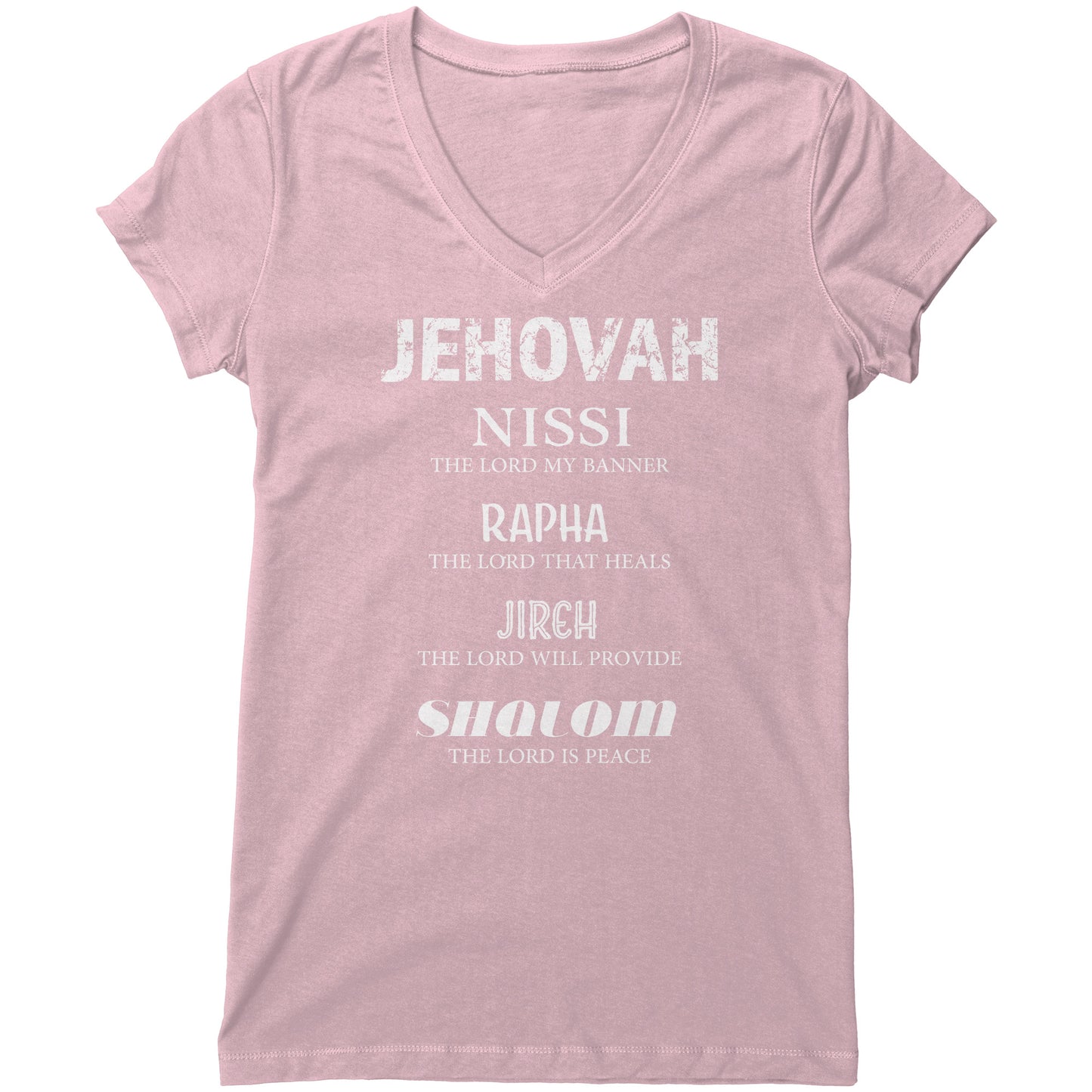 The Names of God Women's V-Neck Tee