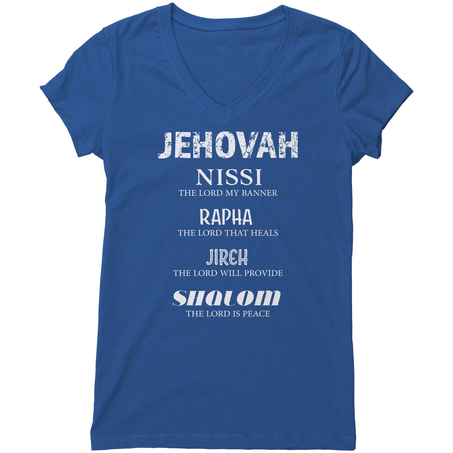 The Names of God Women's V-Neck Tee