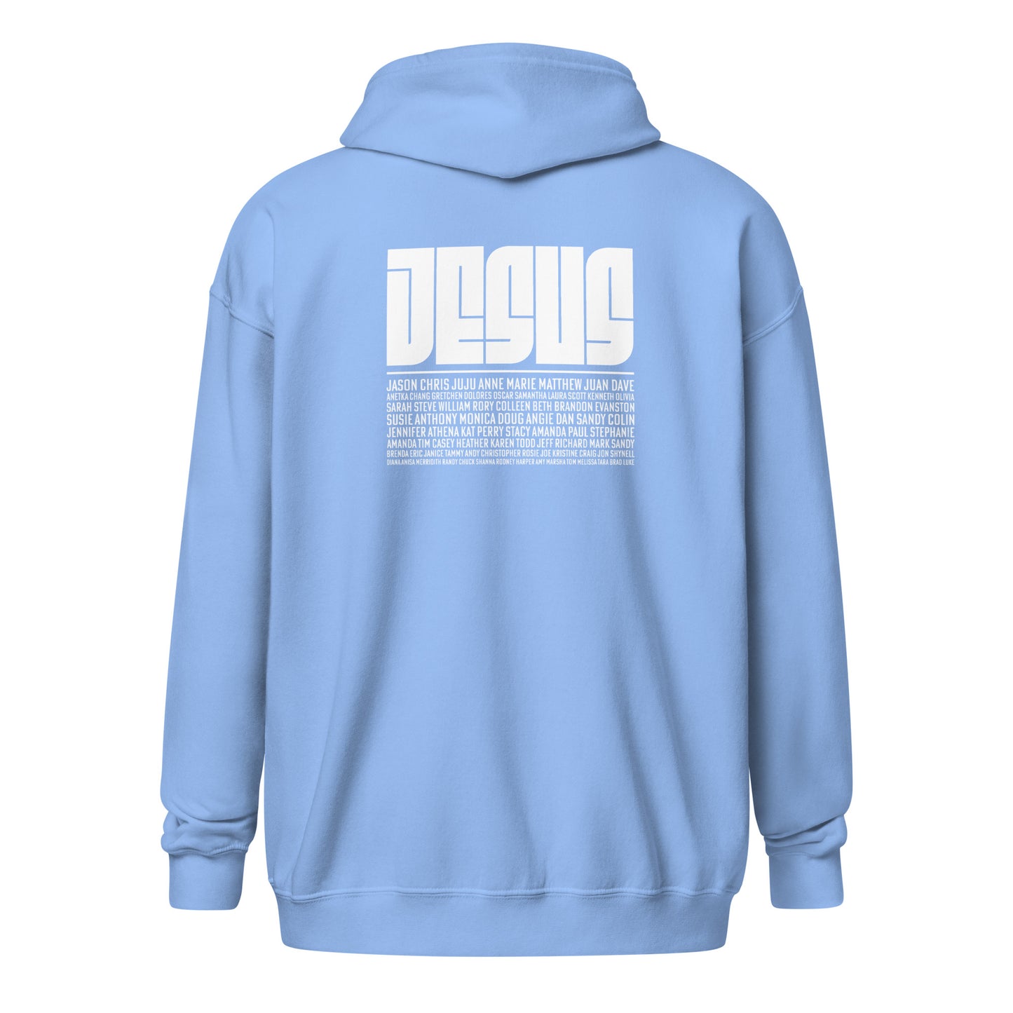 God Sed Liv/Jesus Above All Names Unisex Full-Zip Hoodie