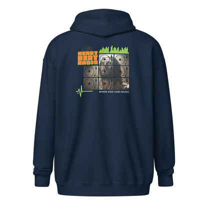 God Sed Liv/Heart Beat Radio Unisex Full-Zip Hoodie