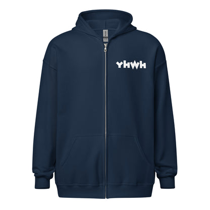 YHWH/God Sed Liv Unisex Full-Zip Hoodie