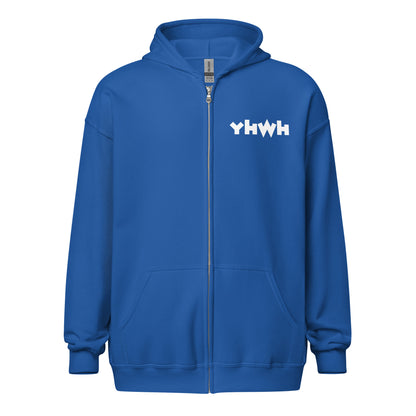 YHWH/God Sed Liv Unisex Full-Zip Hoodie