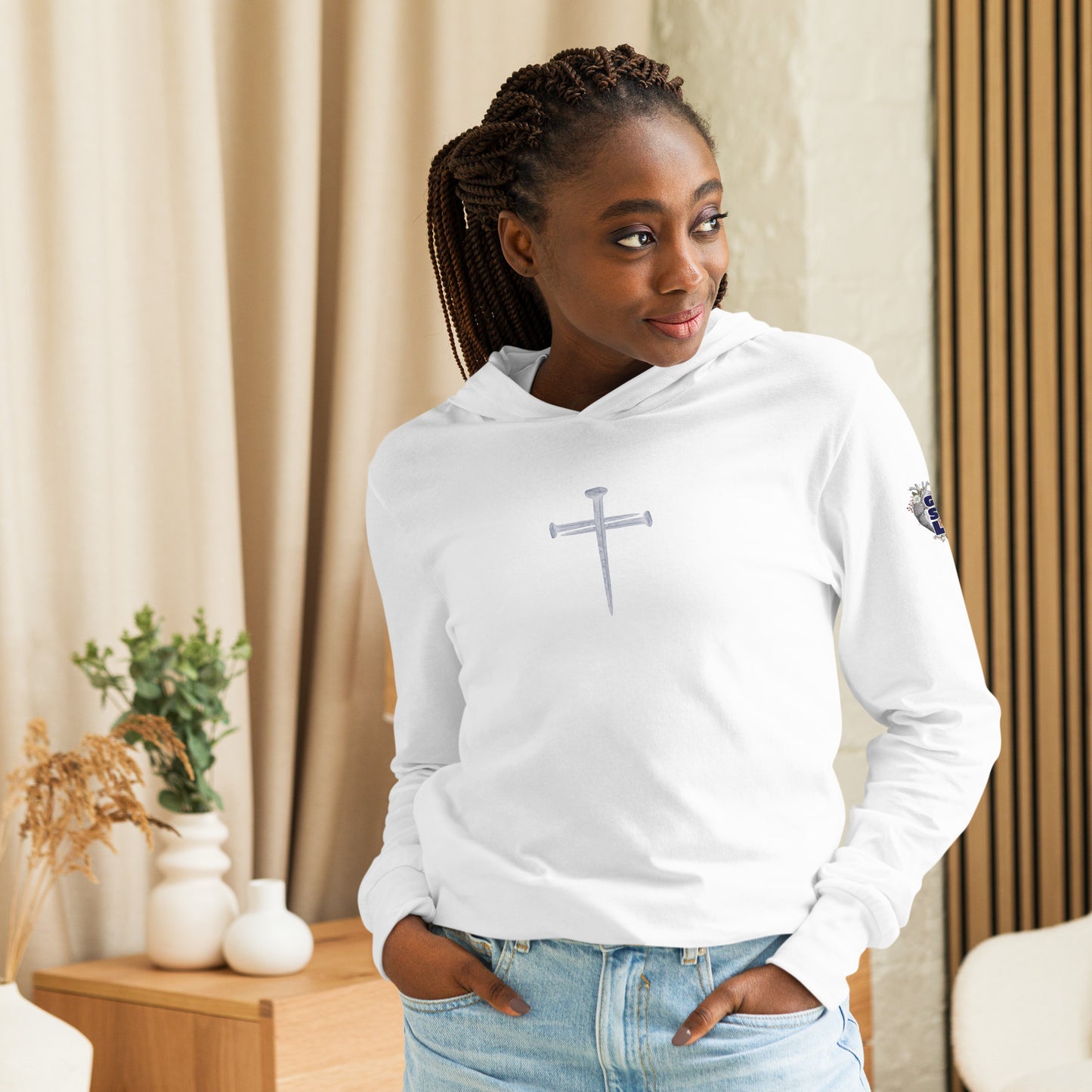 Nailed to the Cross Hooded Long-Sleeve Tee
