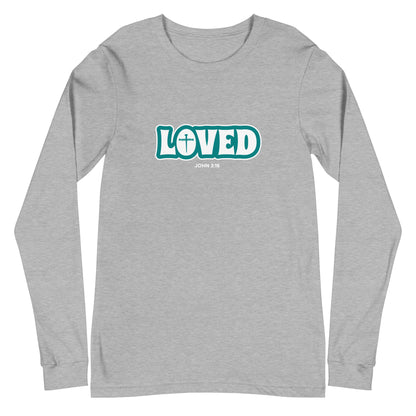 Loved (John 3:16) Unisex Long-Sleeve Tee