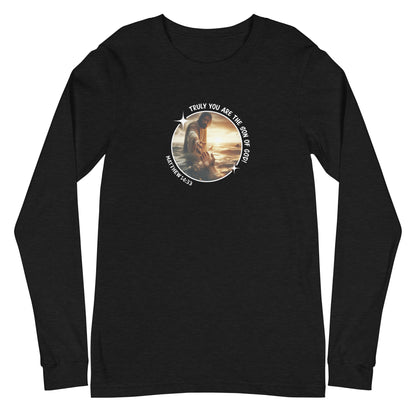 Matthew 14:33 Unisex Long-Sleeve Tee