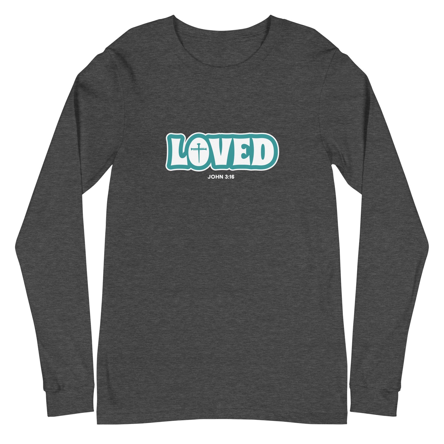 Loved (John 3:16) Unisex Long-Sleeve Tee