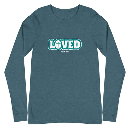 Loved (John 3:16) Unisex Long-Sleeve Tee