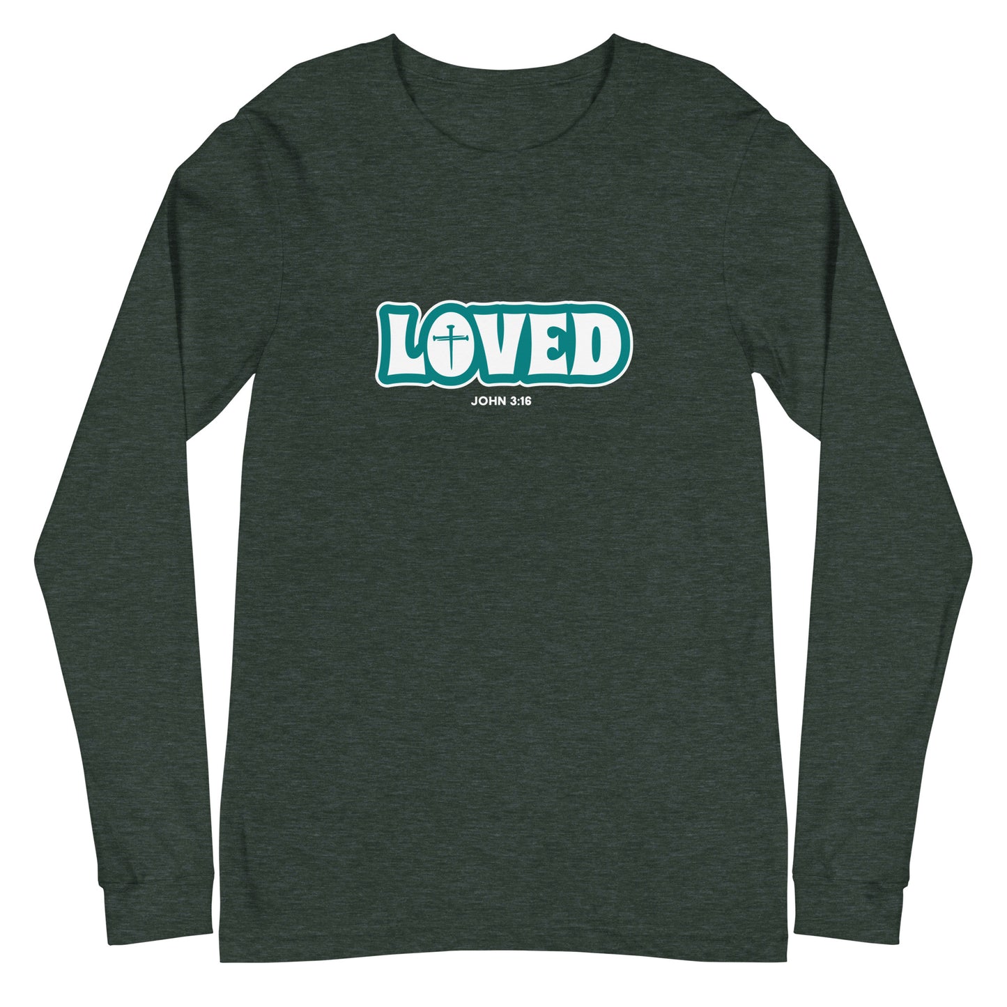 Loved (John 3:16) Unisex Long-Sleeve Tee