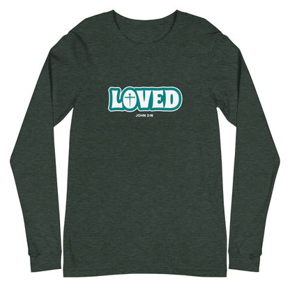 Loved (John 3:16) Unisex Long-Sleeve Tee