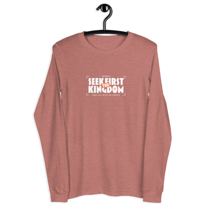 Seek First The Kingdom Unisex Long-Sleeve Tee