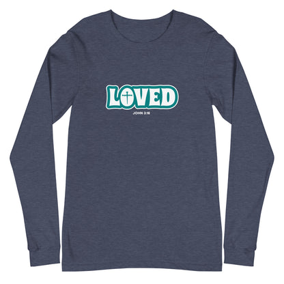 Loved (John 3:16) Unisex Long-Sleeve Tee