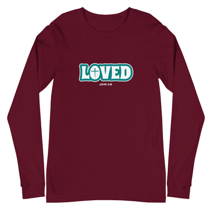 Loved (John 3:16) Unisex Long-Sleeve Tee