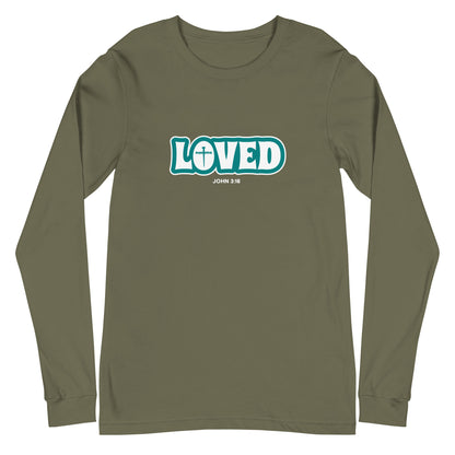Loved (John 3:16) Unisex Long-Sleeve Tee